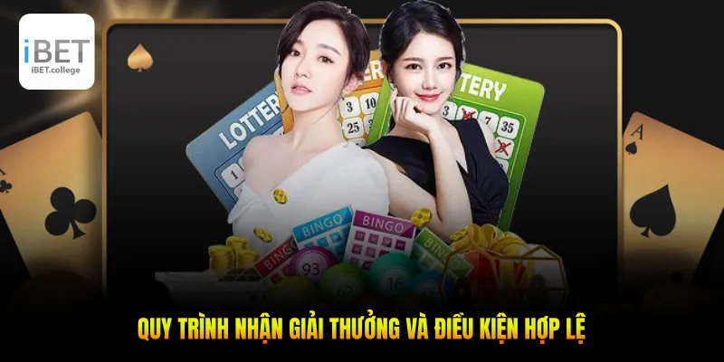 Quy trình nhận giải thưởng và điều kiện hợp lệ