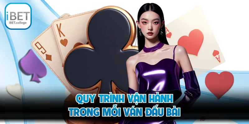 Quy trình vận hành trong mỗi ván đấu bài