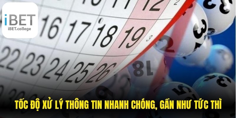 Tốc độ xử lý thông tin nhanh chóng, gần như tức thì