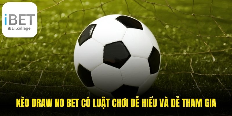 Kèo Draw No Bet có luật chơi dễ hiểu và dễ tham gia