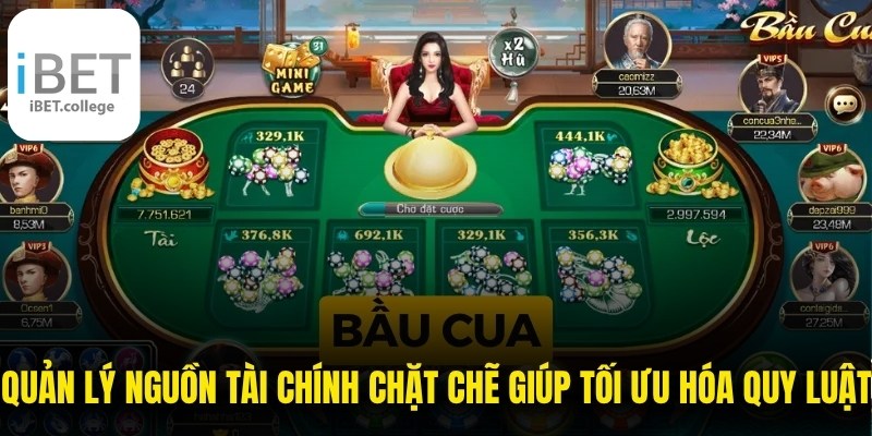 Quản lý nguồn tài chính chặt chẽ giúp tối ưu hóa quy luật bầu cua