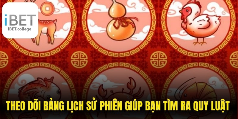 Theo dõi bảng lịch sử phiên giúp bạn tìm ra quy luật bầu cua dễ dàng