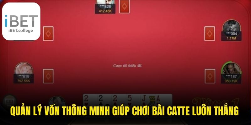 Quản lý vốn thông minh giúp áp dụng mẹo chơi bài catte luôn thắng được hiệu quả 