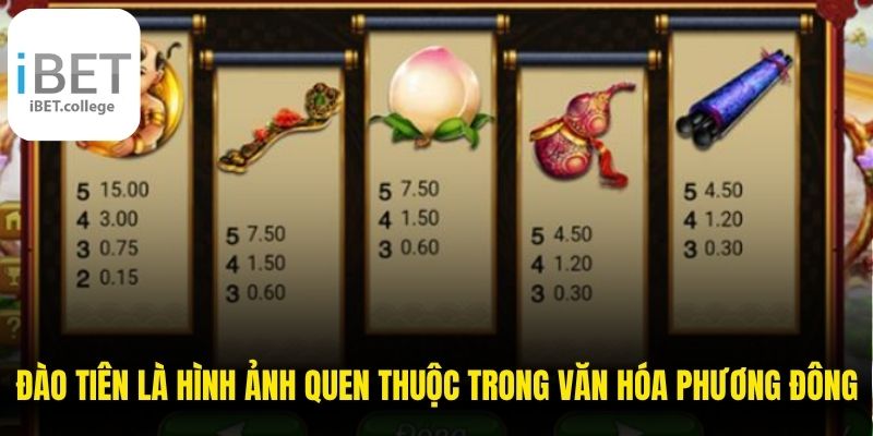 Đào tiên là hình ảnh quen thuộc trong văn hóa phương Đông
